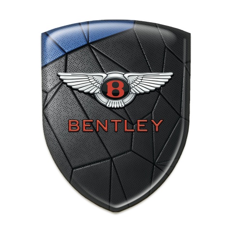 Bentley Self Adhesive Emblem Logo Black Blue Mosaic effect 