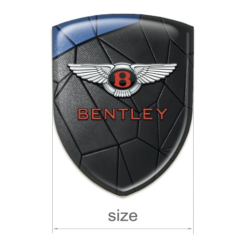 Bentley Self Adhesive Emblem Logo Black Blue Mosaic effect 