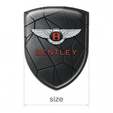 Bentley Domed Emblem High End Black Mosaic Effect 