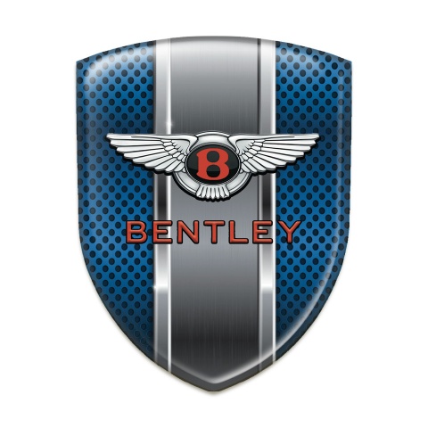 Bentley Resin Sticker Blue mesh with Metal Panel Variant 