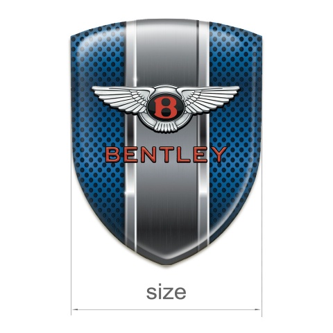 Bentley Resin Sticker Blue mesh with Metal Panel Variant 