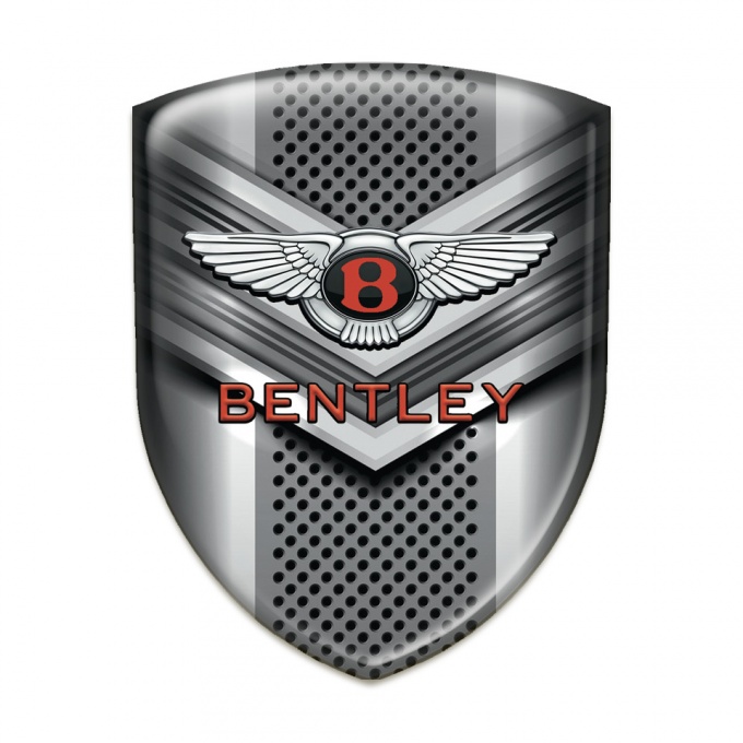 Bentley Car Interior Badge Metal V Shape Detail Design 