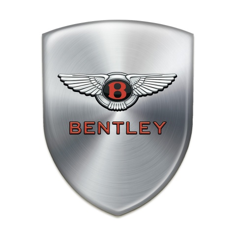 Bentley Resin Sticker Premium Quality Silver Style 