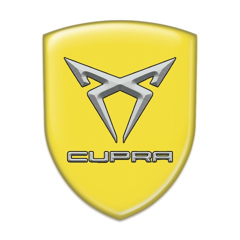 Seat Cupra Car Accessories Badge Yellow Edition