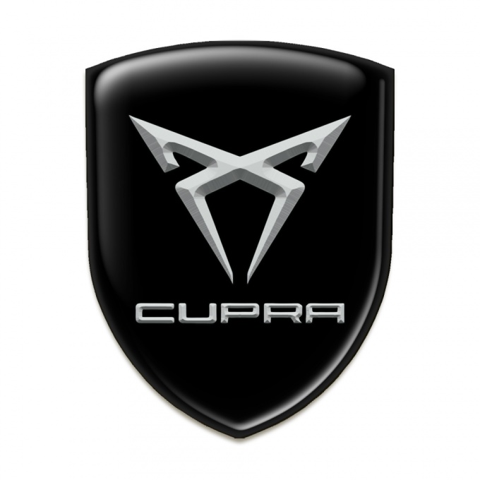 Seat Cupra Self Adhesive Car logo Emblem Black Edition 