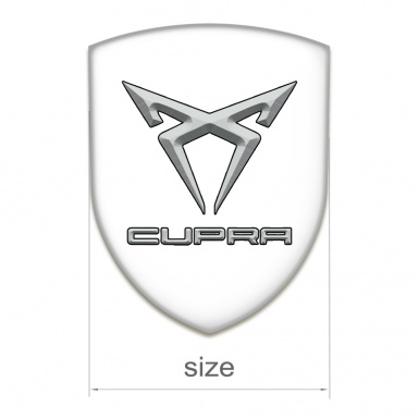 Seat Cupra Car Interior Badge White Edition 