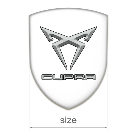 Seat Cupra Car Interior Badge White Edition 