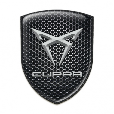 Seat Cupra Emblem Badge Logo Perforated Steel Edition 