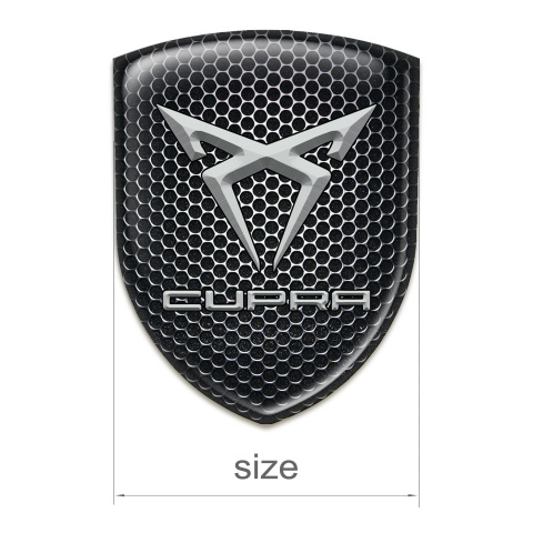 Seat Cupra Emblem Badge Logo Perforated Steel Edition 