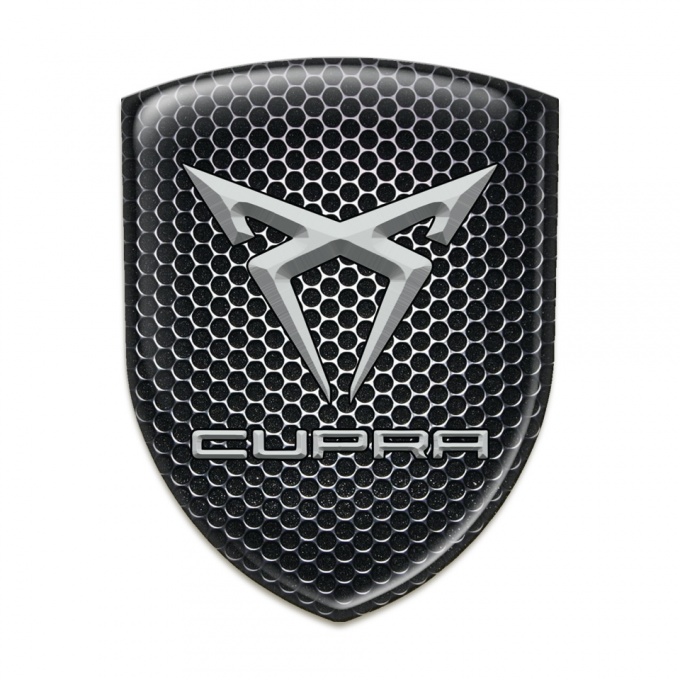 Seat Cupra Emblem Badge Logo Perforated Steel Edition 