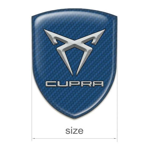 Seat Cupra Tuning Emblem Navy Blue Carbon Edition 
