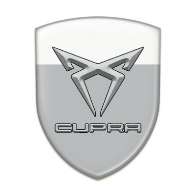 Seat Cupra Auto Emblem Gray White Design 