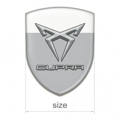 Seat Cupra Auto Emblem Gray White Design 