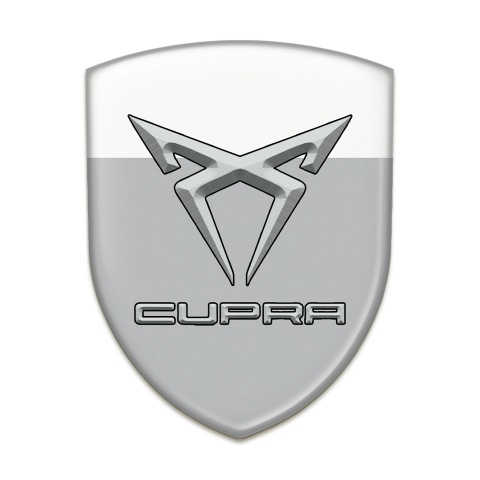 Seat Cupra Auto Emblem Gray White Design 