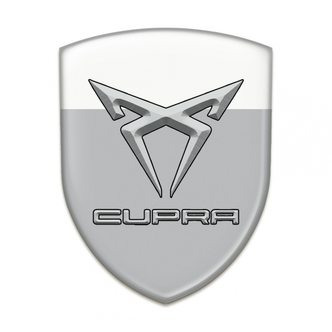 Seat Cupra Auto Emblem Gray White Design 