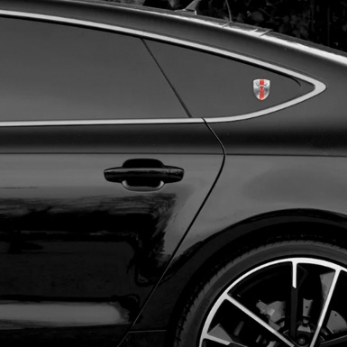 Seat Cupra Resin Sticker Silver with Red band Design 