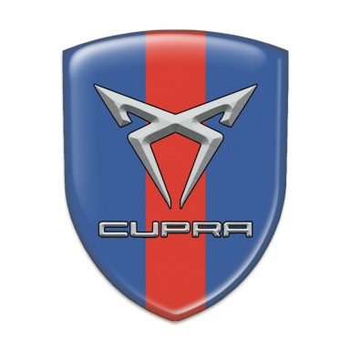 Seat Cupra Emblem Exterior Blue with Red Band Design 