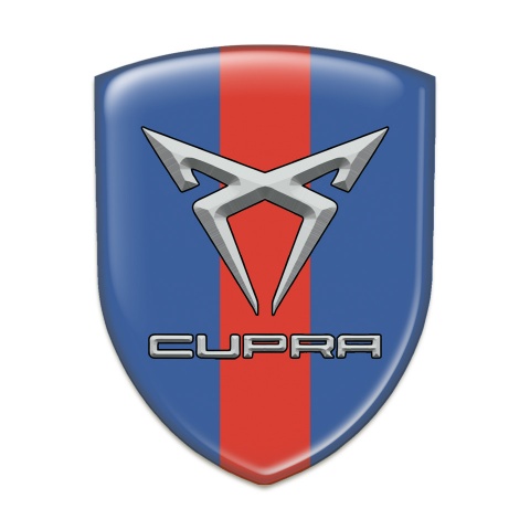 Seat Cupra Emblem Exterior Blue with Red Band Design 