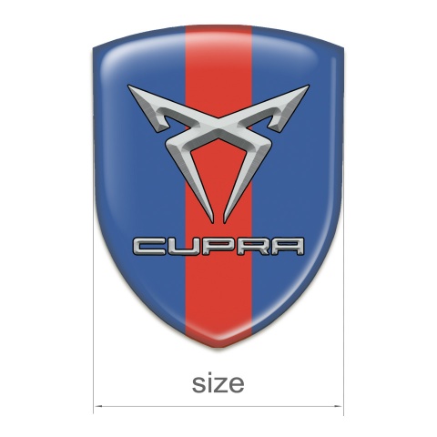 Seat Cupra Emblem Exterior Blue with Red Band Design 