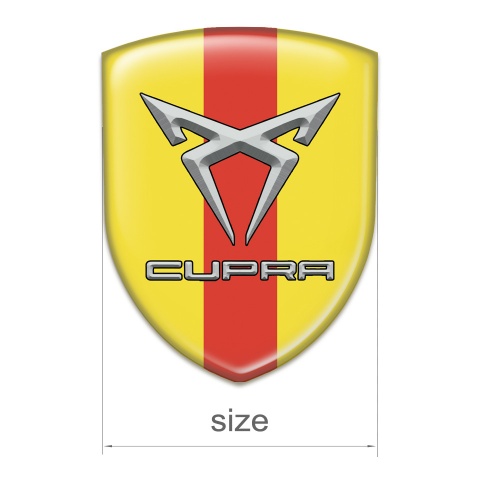 Seat Cupra Emblem Interior Yellow with Red Band Design 