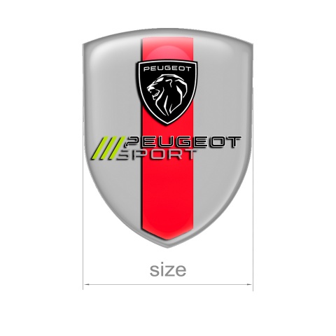 Peugeot Emblem Domed Silicone Sport Edition