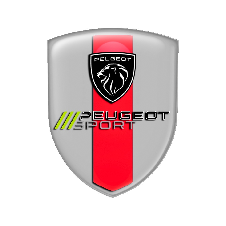 Peugeot Emblem Domed Silicone Sport Edition, Domed Emblems, Stickers