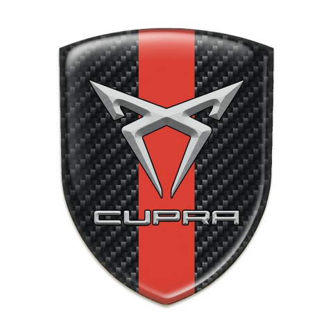 Seat Cupra Silicone Shield Black Carbon with Red Band 