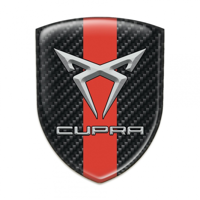 Seat Cupra Silicone Shield Black Carbon with Red Band 