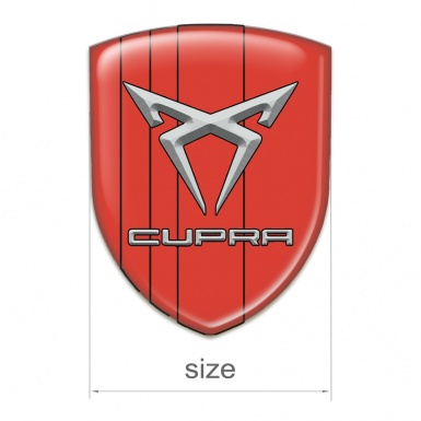 Seat Cupra Tuning Emblem Stylish Red Style 