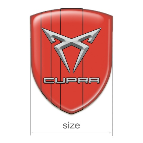 Seat Cupra Tuning Emblem Stylish Red Style 