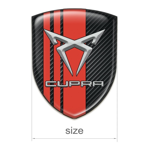 Seat Cupra Emblem Interior Black Carbon with Red Tapes Decoration 