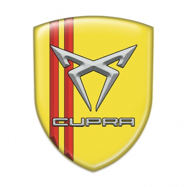 Seat Cupra Silicone Shield yellow with Red Lines 