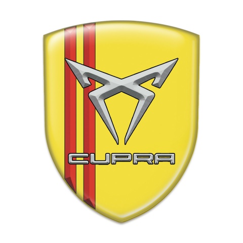 Seat Cupra Silicone Shield yellow with Red Lines 