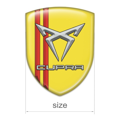 Seat Cupra Silicone Shield yellow with Red Lines 