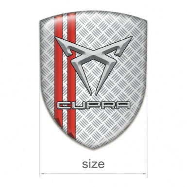 Seat Cupra Emblem Exterior Mesh Effect with Red Lines Decoration 