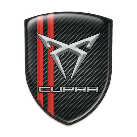 Seat Cupra Emblem Interior Black Carbon with Red Lines