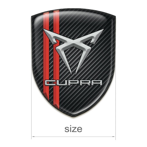Seat Cupra Emblem Interior Black Carbon with Red Lines
