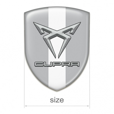 Seat Cupra Silicone Shield Gray with white tape Style 