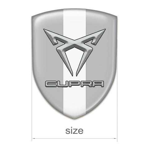 Seat Cupra Silicone Shield Gray with white tape Style 