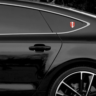 Seat Cupra Auto Emblem Red with White Tape Design