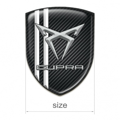 Seat Silicone Shield Black Fibers White Stripes Gray Logo
