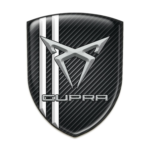 Seat Silicone Shield Black Fibers White Stripes Gray Logo