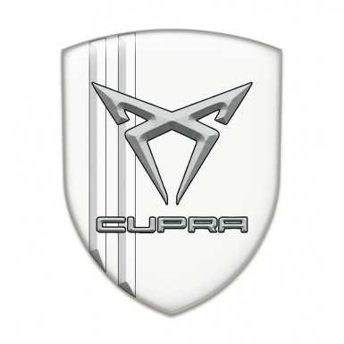 Seat Cupra 3D Gel Emblem White Edition 