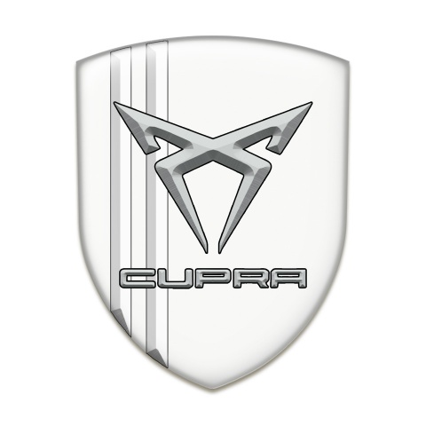 Seat Cupra 3D Gel Emblem White Edition 