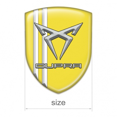 Seat Cupra Emblem Exterior Yellow with White Stripes Edition 