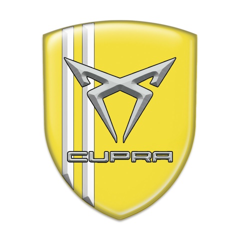 Seat Cupra Emblem Exterior Yellow with White Stripes Edition 