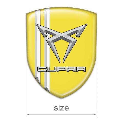 Seat Cupra Emblem Exterior Yellow with White Stripes Edition 