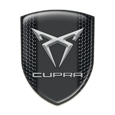 Seat Cupra Silicone Car Decal Badge Perforated Steel Pattern 