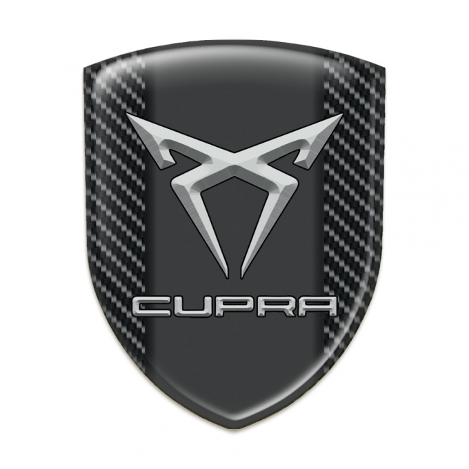 Seat Cupra Silicone Badge Deark Carbon Pattern 