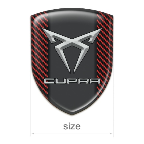 Seat Cupra Silicone Shield Red Carbon Pattern 